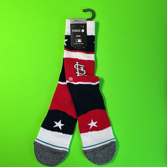 Stance MLB "St Louis" Baseball Team Casual Crew Socks - Large - Picture 6 of 6